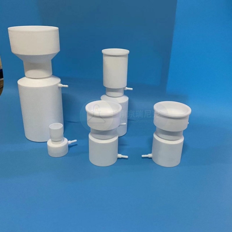 四氟砂芯過濾裝置耐酸堿耐高溫可定制特氟龍過濾布氏漏斗過濾裝置