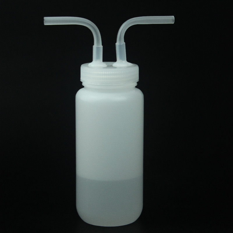 PP聚丙烯洗氣瓶塑料氣體吸收瓶替代玻璃洗氣瓶PP氣體緩沖瓶可定制